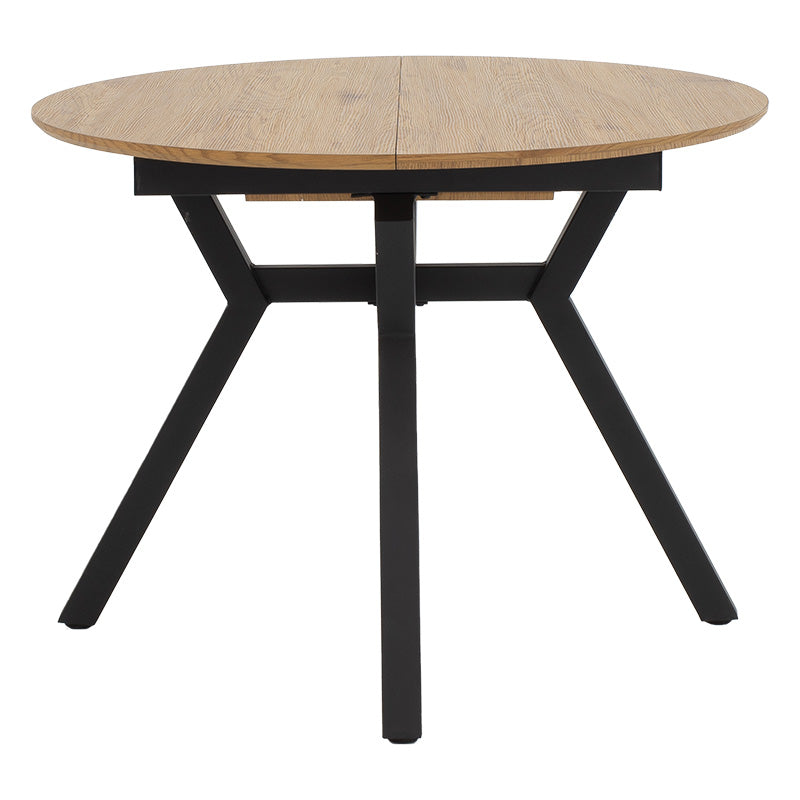 Masa extensibila Frances, Sonoma-negru, 100-140x100x75 cm - Sonoma