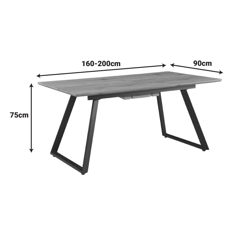 Masa extensibila Kannu, Natural, 160-200x90x75 cm, foto produs 6