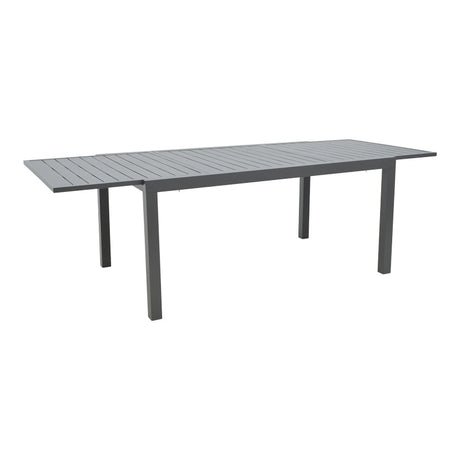 Masa extensibila Lafla aluminiu, Gri inchis, 160-240x100x75 cm