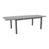 Masa extensibila Lafla aluminiu, Gri inchis, 160-240x100x75 cm