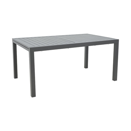 Masa extensibila Lafla aluminiu, Gri inchis, 160-240x100x75 cm