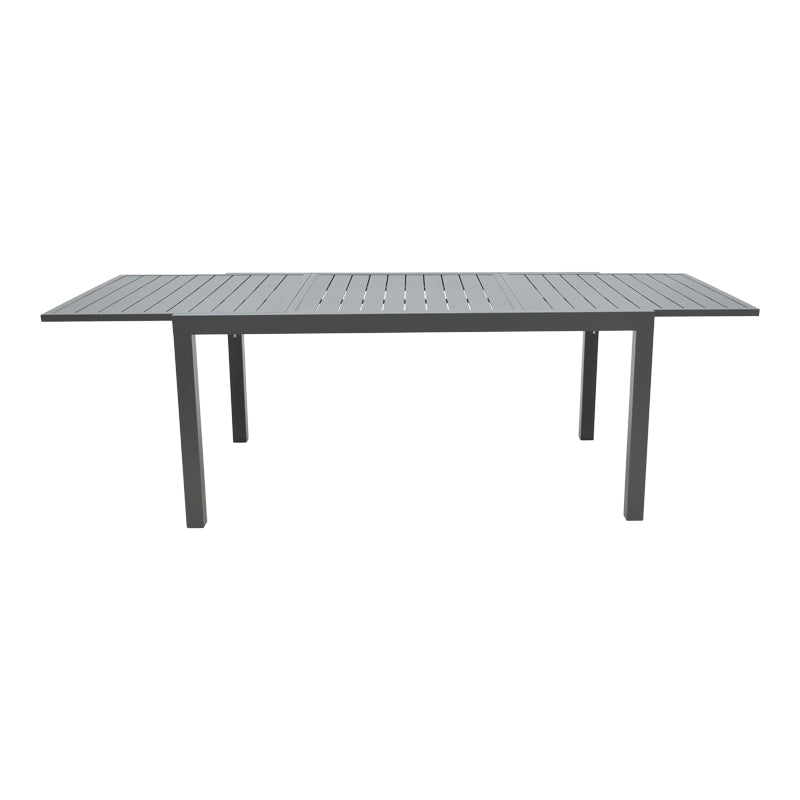 Masa extensibila Lafla aluminiu, Gri inchis, 160-240x100x75 cm