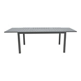 Masa extensibila Lafla aluminiu, Gri inchis, 160-240x100x75 cm
