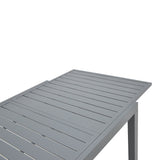 Masa extensibila Lafla aluminiu, Gri inchis, 160-240x100x75 cm