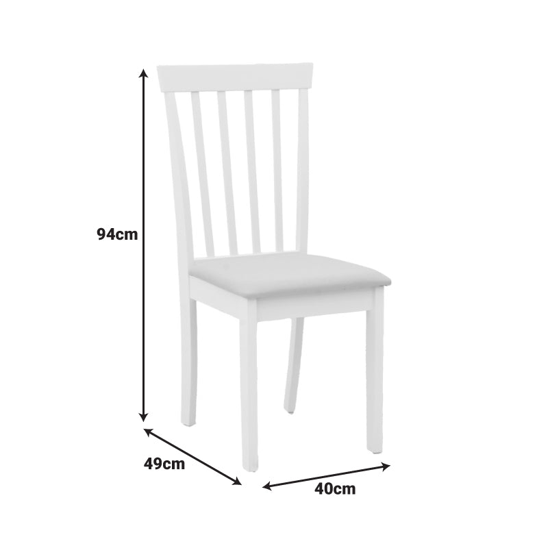 Masă de sufragerie extensibilă Mabor-Houston, Lemn, Alb - Nuc, 120-150x80x74 cm - Alb