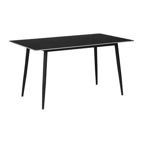 Masa Gustas, marmura, neagra, 140x80x75 cm