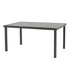 Masa Kliton din aluminiu, Gri inchis, 150x80x74 cm