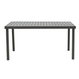 Masa Kliton din aluminiu, Gri inchis, 150x80x74 cm - Gri Inchis