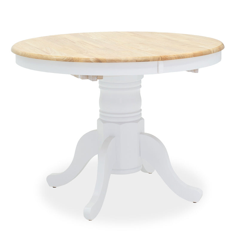 Masa Lars Extensibila, Alb - Natural, 100-138x100x75 cm