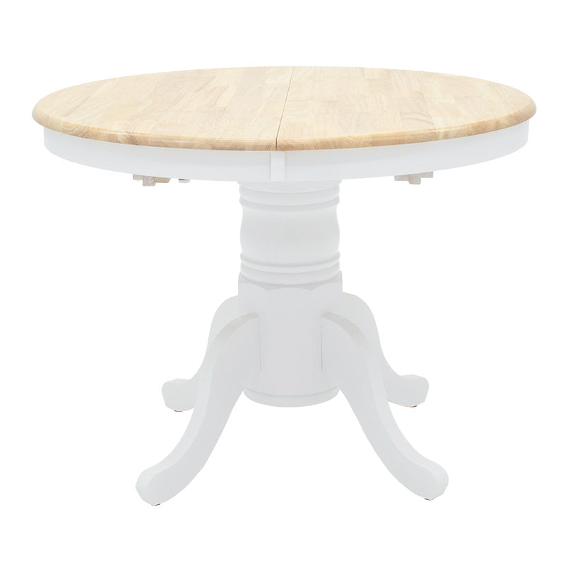 Masa Lars Extensibila, Alb - Natural, 100-138x100x75 cm