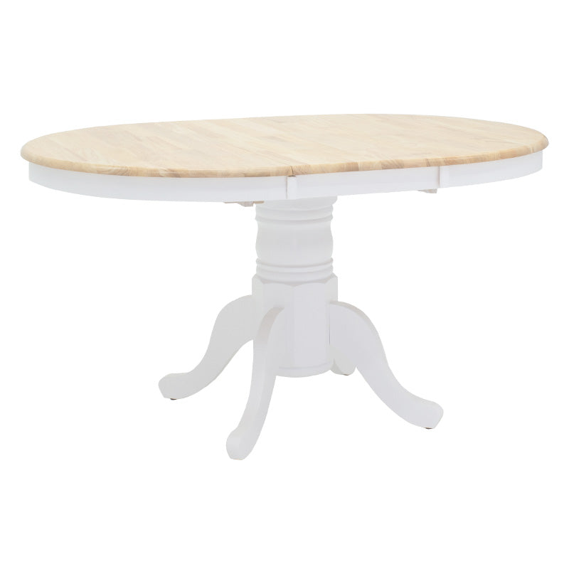 Masa Lars Extensibila, Alb - Natural, 100-138x100x75 cm