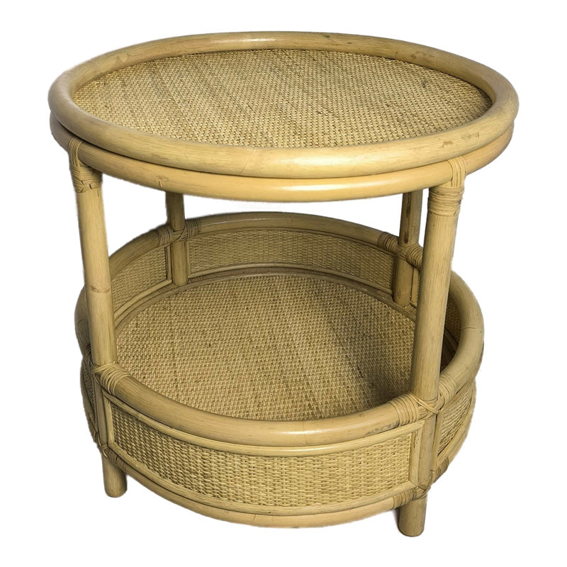 Masa laterala Moody, Rattan, Natur, 55x51 cm