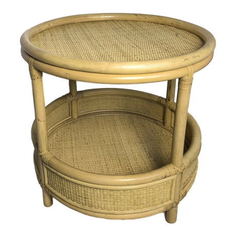 Masa laterala Moody, Rattan, Natur, 55x51 cm
