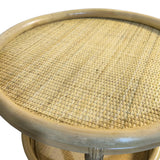 Masa laterala Moody, Rattan, Natur, 55x51 cm