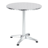 Masa Lazo crom aluminiu, D70x70 cm