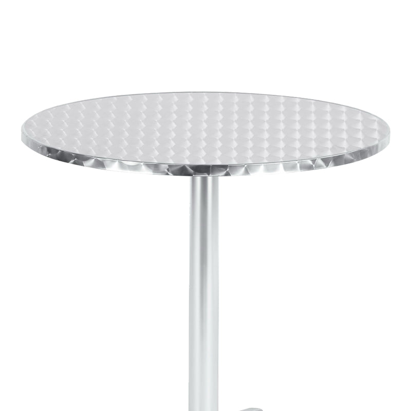 Masa Lazo crom aluminiu, D70x70 cm