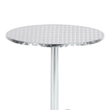 Masa Lazo crom aluminiu, D70x70 cm