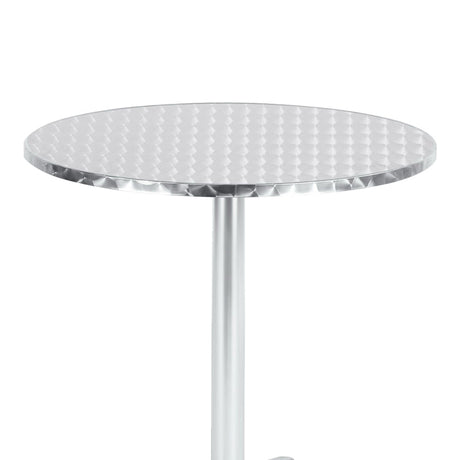 Masa Lazo crom aluminiu, D70x70 cm