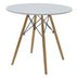 Masa living MDF, Alb, 80x80x73 cm