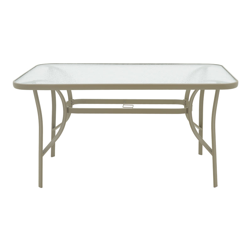 Masa metalica Ensure, Sampanie, Auriu, 140x80x70 cm, imagine suplimentara