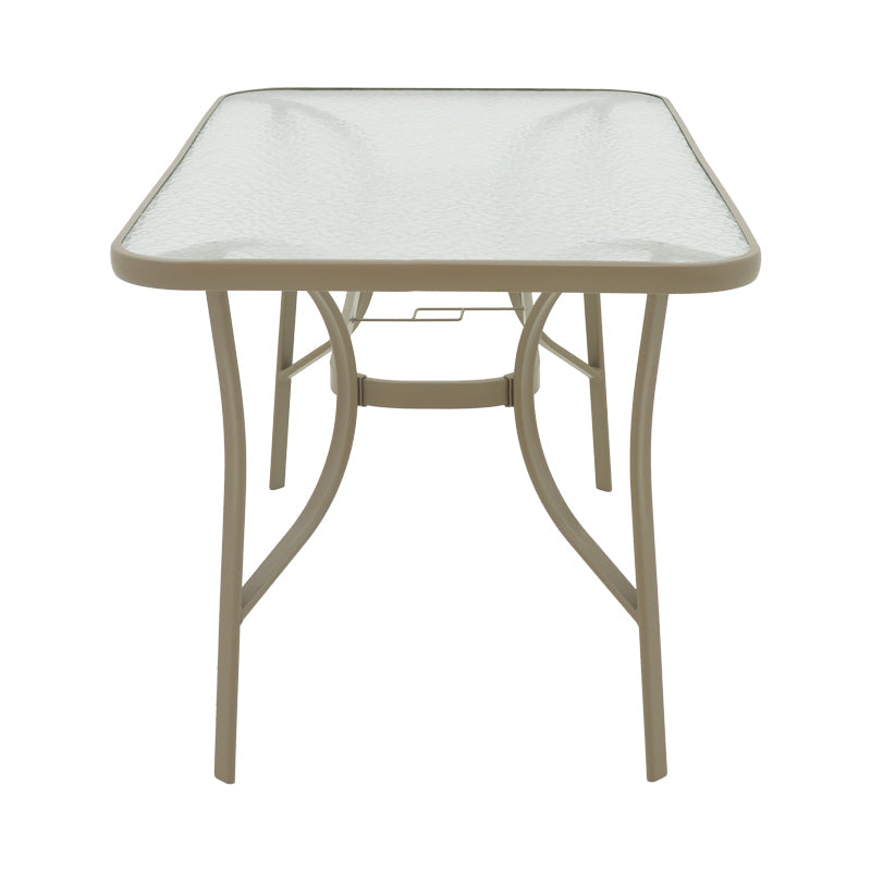 Masa metalica Ensure, Sampanie, Auriu, 140x80x70 cm