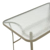 Masa metalica Ensure, Sampanie, Auriu, 140x80x70 cm