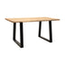 Masa Miles din lemn de acacia solid cu grosimea de 4-4cm, Natural, 160x90x76 cm