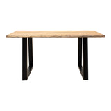 Masa Miles Slim Boho, Lemn de salcam, Natural, 180x90x76 cm