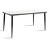 Masa Naoki metal sticla, Gri - Natural, 160x90x78 cm - 140-000004