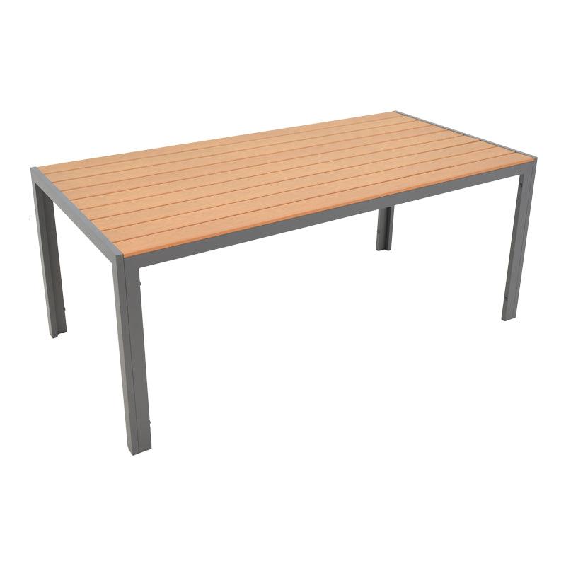 Masa Nares aluminiu placaj, Alb - Antracit, 180x90x72 cm - Antracit