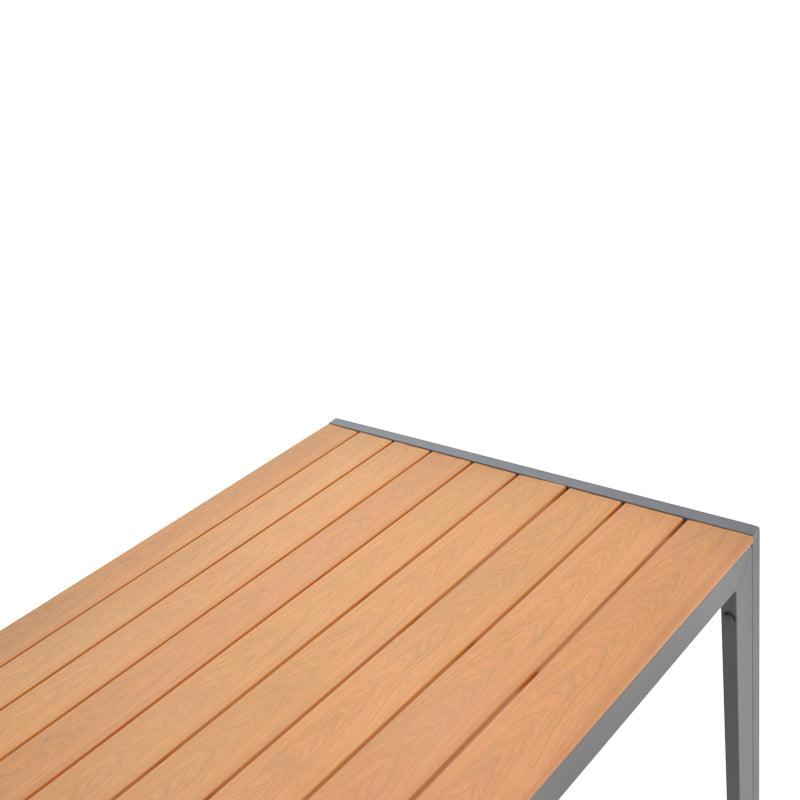 Masa Nares aluminiu placaj, Alb - Antracit, 180x90x72 cm - Antracit