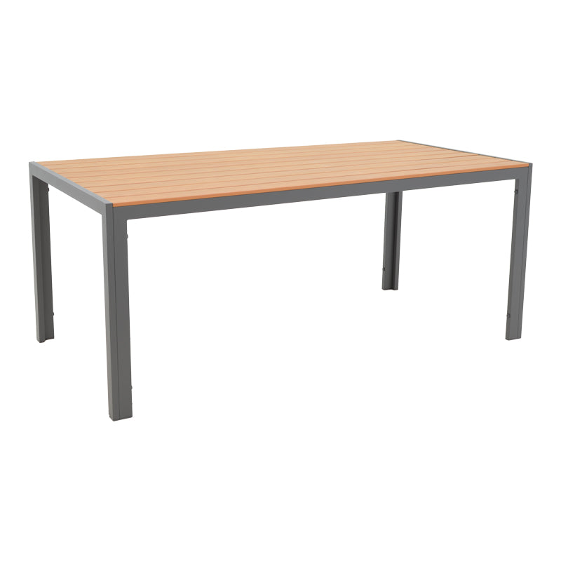 Masa Nares aluminiu placaj, Alb - Antracit, 180x90x72 cm - Masa Nares aluminiu placaj, Alb - Antracit, 180x90x72 cm