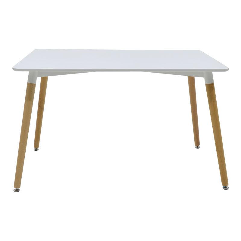 Masa Natali MDF, Negru - Alb, 120x80x76 cm - Alb