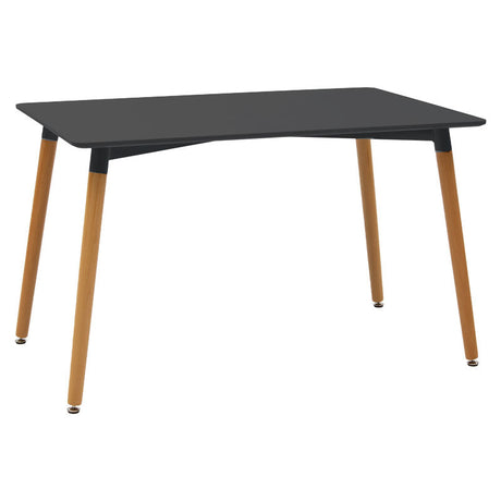Masa Natali MDF, Negru - Alb, 120x80x76 cm