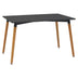 Masa Natali MDF, Negru - Alb, 120x80x76 cm