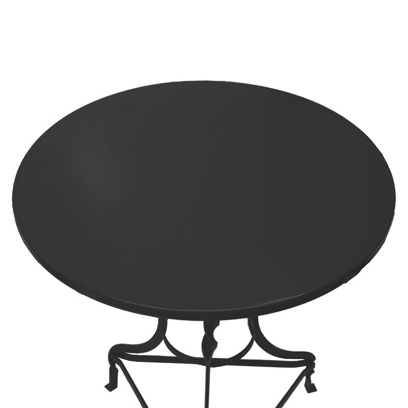 Masa Noah, Metal, D70x72 cm - Negru