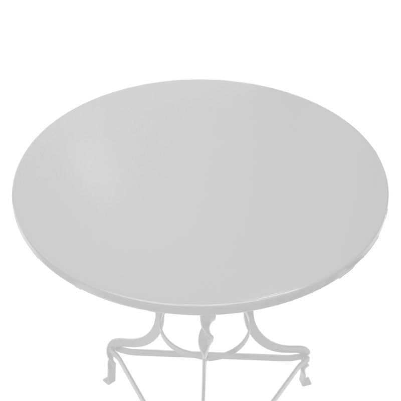 Masa Noah alb Stejar metalica, D58x72 cm - Alb