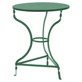 Masa Noah alb Stejar metalica, D58x72 cm - Verde