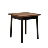 Masă Oliver Kare - Black Barok, Negru, 77x70x70 cm