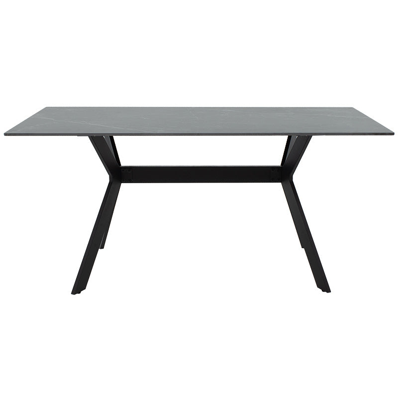 Masa Olivet, neagra, 180x90x75 cm, imagine suplimentara