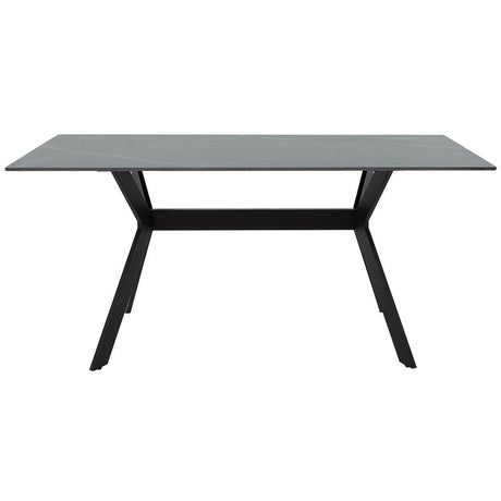 Masa Olivet, neagra, 180x90x75 cm