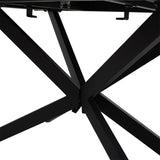 Masa Palan Extensibila, Negru - Alb Gri, 200x80x77 cm