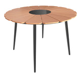 Masa Pinap, Aluminiu si placaj, D110x74 cm - Masa Pinap, Aluminiu si placaj, D110x74 cm - 152-000089