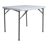 Masa pliabila catering cu functie de confort, durabil, Alb, 80x80x74 cm