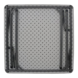 Masa pliabila catering cu functie de confort, durabil, Alb, 80x80x74 cm