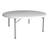 Masa pliabila catering cu functie de valiza, plastic, Alb, 180x74 cm
