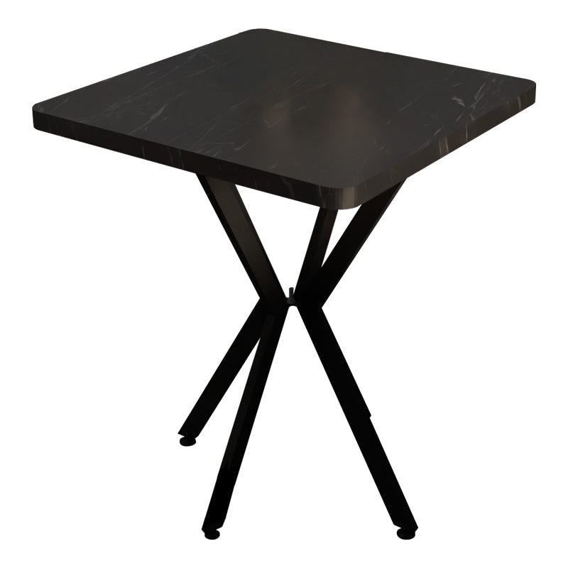 Masa Prestone, marmura neagra-metal, 70x70x75 cm - Masa Prestone, marmura neagra-metal, 70x70x75 cm