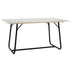 Masa Revello alba, neagra, 150x90x75 cm - 101-000074