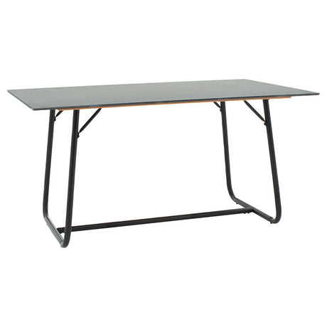 Masa Revello alba, neagra, 150x90x75 cm