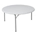 Masa rotunda catering-conferinta Comfort, Lemn, Alb, D150x74 cm